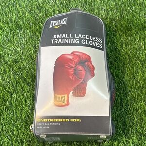 Everlast Small Laceless Training Gloves – Red‎ – New in Case – Model 3003